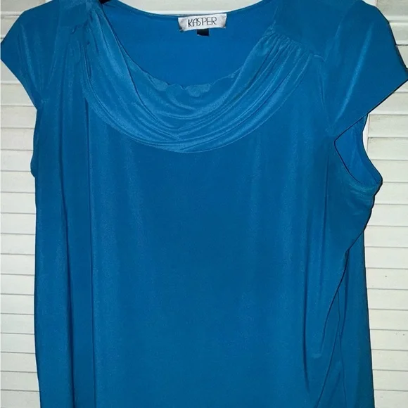 Kasper Women's Vibrant Blue Blouse - Picture 1 of 1